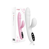 Vibrador femenino de 5 frecuencias con succión, estiramiento y calentamiento